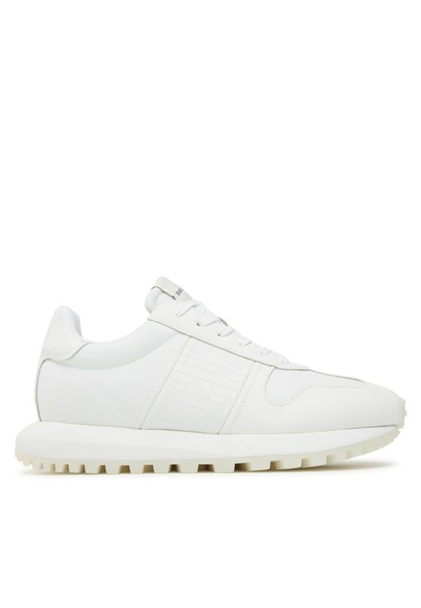 Emporio Armani Sneakersy X4X640 XN949 N499 Biały. Kolor: biały. Materiał: skóra
