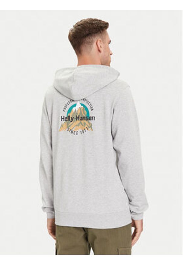 Helly Hansen Bluza Core Graphic 54524 Szary Regular Fit. Kolor: szary. Materiał: bawełna