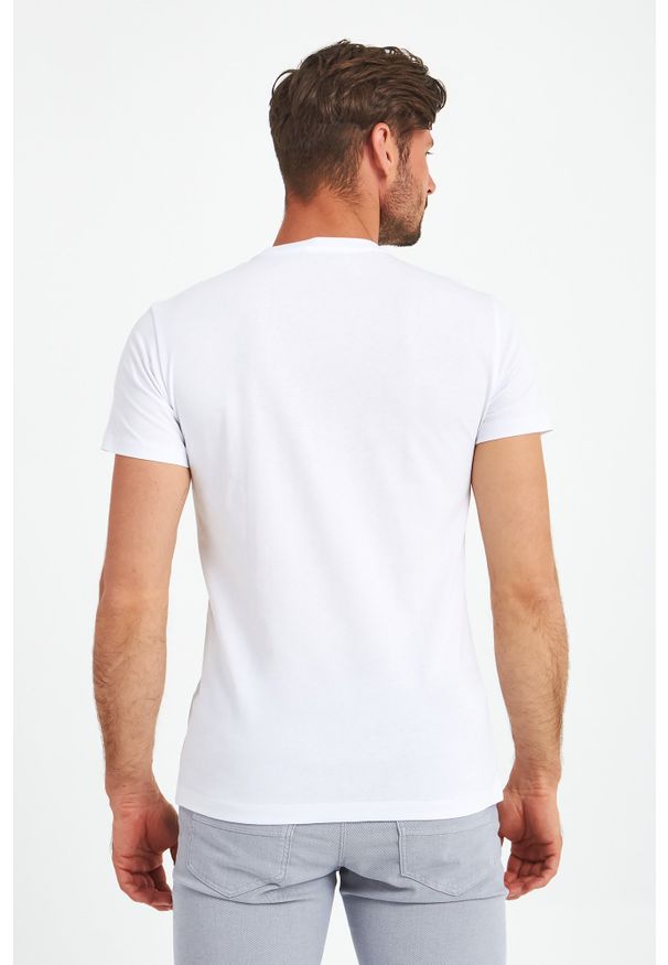 Trussardi Jeans - T-SHIRT TRUSSARDI. Materiał: bawełna. Wzór: nadruk
