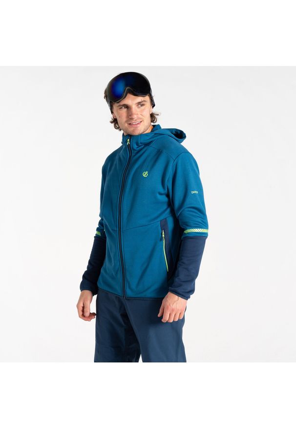 DARE 2B - Polar narciarski męski Camber Core Stretch. Kolor: niebieski. Materiał: polar. Sezon: zima. Sport: narciarstwo