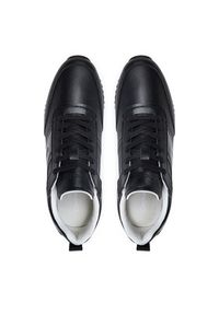 Calvin Klein Sneakersy Low Top Lace Up Logo Lth HM0HM01654 Czarny. Kolor: czarny. Materiał: skóra