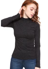 Lee - DAMSKI SWETER LEE FUNNEL NECK LS BLACK L42BWD01. Kolor: szary #3