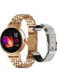 Smartwatch Rubicon SmartWatch Rubicon RNCF21 różowe złoto BT Call. Rodzaj zegarka: smartwatch. Kolor: różowy, wielokolorowy, złoty