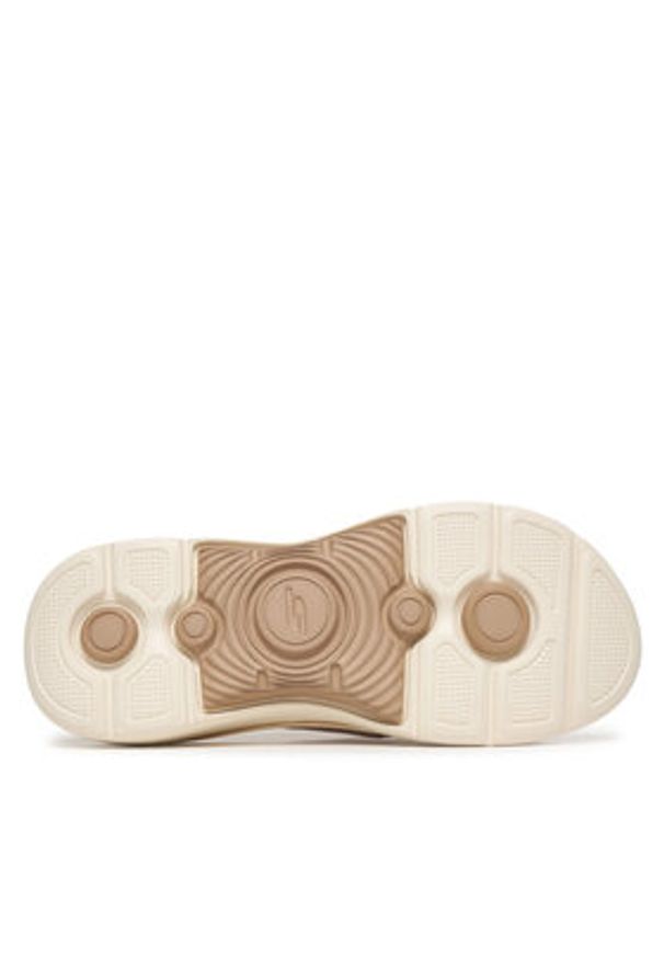 skechers - Skechers Klapki Gowalk Arch Fit 2.0 - Dakota 140865/TAN Beżowy. Kolor: beżowy. Materiał: materiał