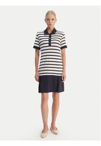 Liu Jo Sport Sukienka codzienna TA6125 J3867 Granatowy Regular Fit. Okazja: na co dzień. Kolor: niebieski. Materiał: wiskoza. Typ sukienki: sportowe, proste. Styl: casual, sportowy #5