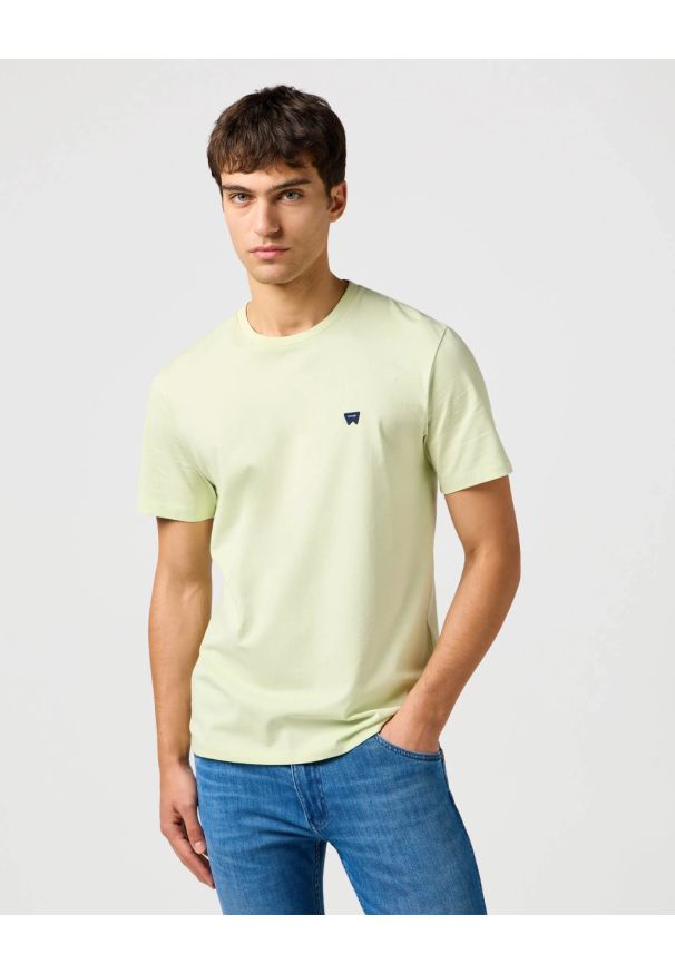 Wrangler - MESKA KOSZULKA WRANGLER SIGN OFF TEE SEAFOAM GREEN 112362681