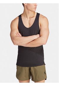 Adidas - adidas Koszulka techniczna Workout Stringer IL1403 Czarny Regular Fit. Kolor: czarny. Materiał: lyocell #7