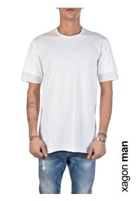 Xagon Man T-shirt "Oversize" | 2J19005 | Mężczyzna | Biały. Kolor: biały. Materiał: bawełna. Długość rękawa: krótki rękaw