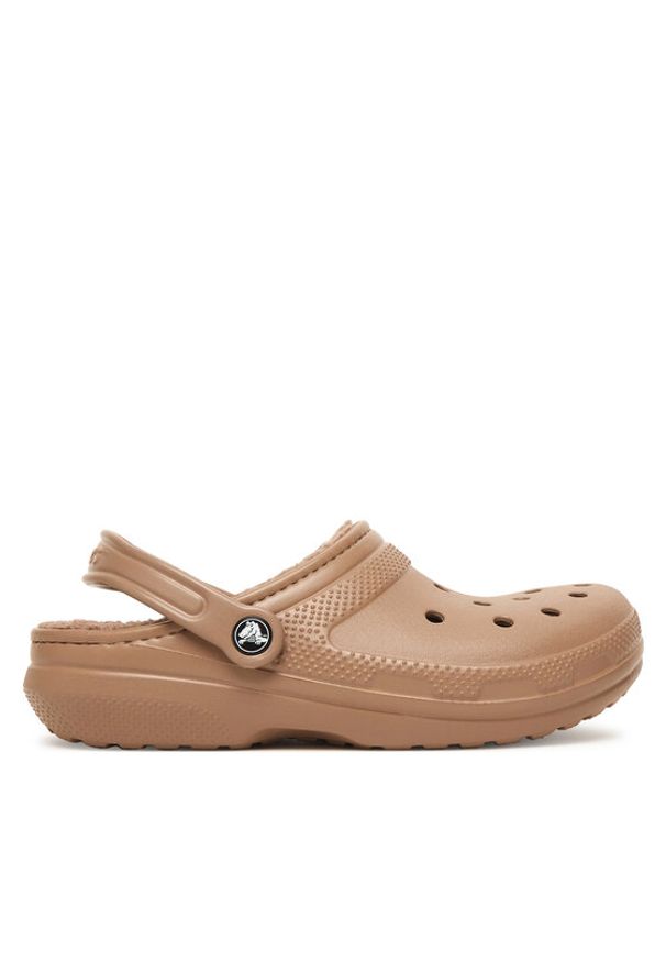 Crocs Klapki Classic Lined Clog 203591 Brązowy. Kolor: brązowy