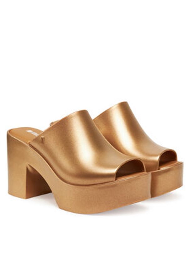 melissa - Melissa Klapki Melissa Mule Hype Metallic Ad 36497 Złoty. Kolor: złoty