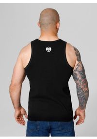 PITBULL - Tank męski Pitbull Top Rib Classic Boxing. Kolor: biały, wielokolorowy, czarny