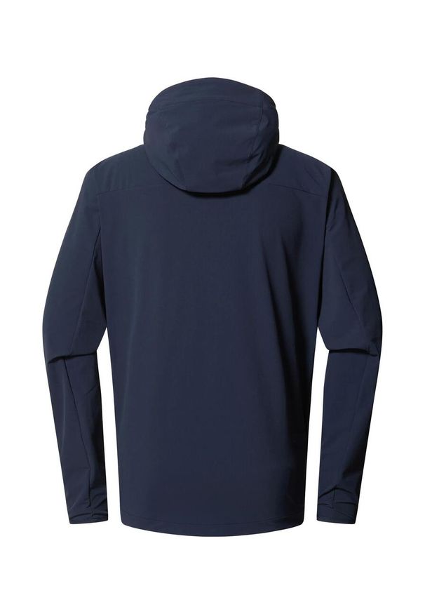 Haglöfs - Kurtka przeciwdeszczowa męska Rosson Softshell Hood. Kolor: szary. Materiał: softshell