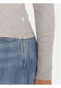Guess Jeans Golf W5BP23 KA0H1 Szary Slim Fit. Typ kołnierza: golf. Kolor: szary. Materiał: bawełna #3
