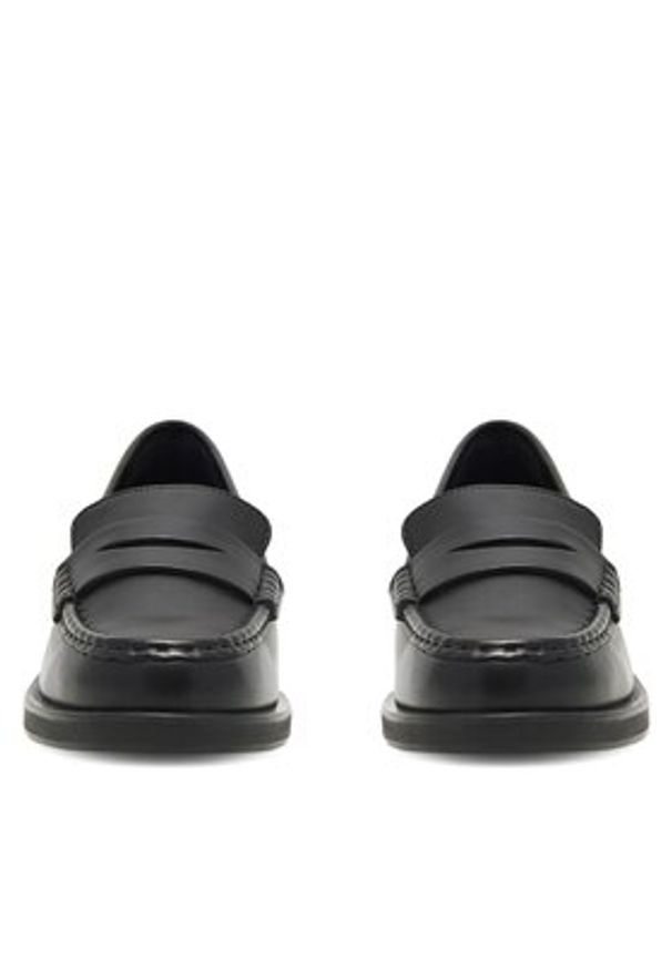 Gino Rossi - GINO ROSSI Mokasyny LUISA-112989 Czarny. Kolor: czarny. Materiał: skóra