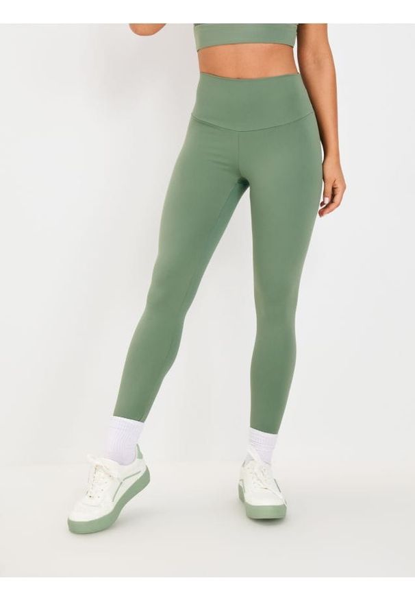 Sinsay - Legginsy GYM HARD - zielony. Kolor: zielony