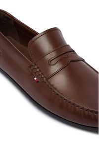 TOMMY HILFIGER - Tommy Hilfiger Mokasyny Core Hilfiger Leather Driver FM0FM05790 Brązowy. Kolor: brązowy. Materiał: skóra #4