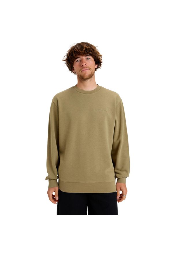 Quiksilver - Bluza z okrągłym dekoltem dla Mężczyzn SALT WATER Beżowy. Kolor: beżowy. Materiał: materiał, poliester, bawełna