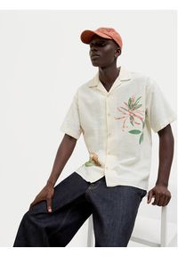 Jack & Jones Koszula Luke 12271108 Écru Relaxed Fit. Materiał: bawełna #6