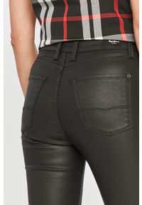 Pepe Jeans - Jeansy Regent. Stan: podwyższony. Kolor: czarny. Materiał: poliester, denim, elastan #3