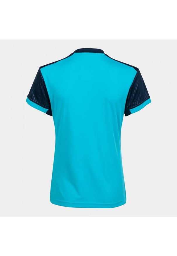 Koszulka do tenisa z krótkim rekawem damska Joma SHORT SLEEVE T- SHIRT. Kolor: niebieski. Długość: krótkie. Sport: tenis