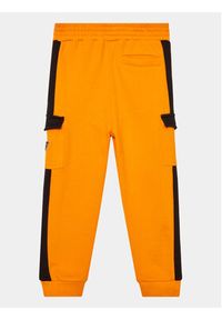 Guess Spodnie dresowe L3YQ12 KA6R3 Pomarańczowy Regular Fit. Kolor: pomarańczowy. Materiał: bawełna #3