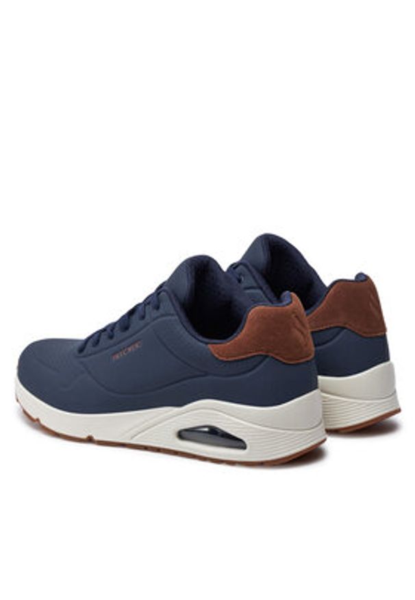 skechers - Skechers Sneakersy Uno - Suited On Air 183004 Granatowy. Kolor: niebieski. Materiał: skóra