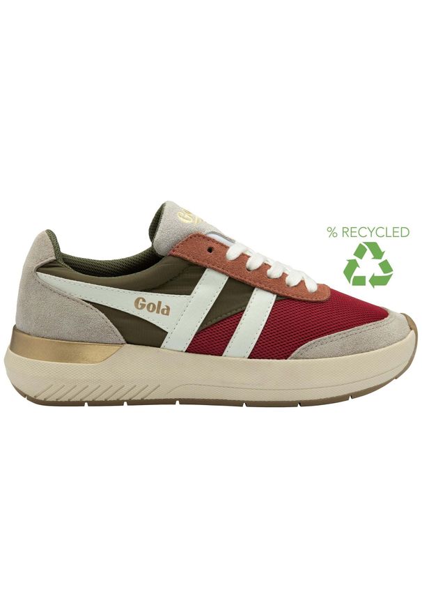 Sneakersy damskie Gola Raven. Kolor: czerwony, zielony, wielokolorowy. Sport: turystyka piesza