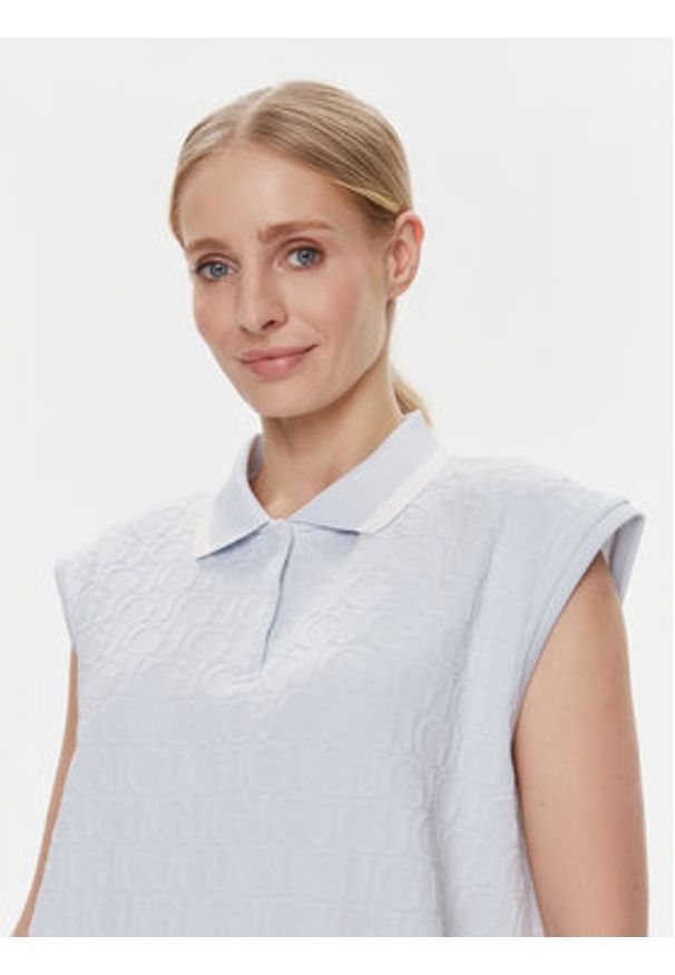 Guess Sukienka codzienna Cheri V4RK00 KBSL0 Błękitny Regular Fit. Okazja: na co dzień. Kolor: niebieski. Materiał: syntetyk. Typ sukienki: proste. Styl: casual
