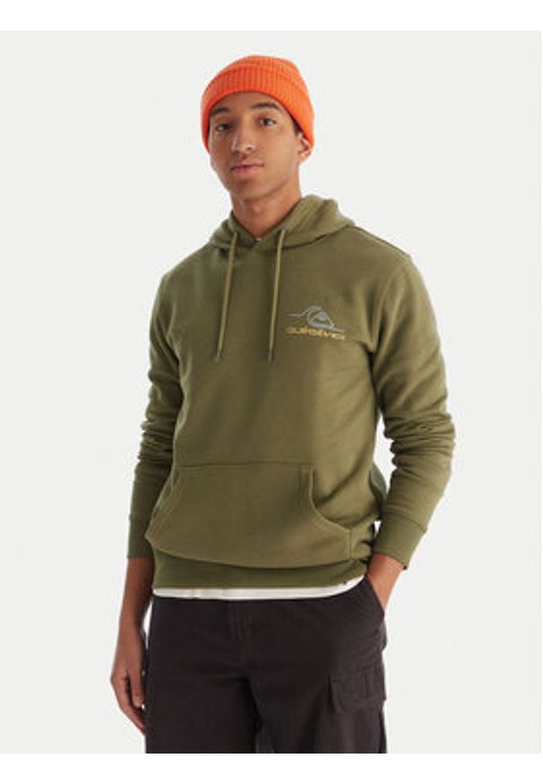 Quiksilver Bluza Light Waves EQYFT05168 Khaki Regular Fit. Kolor: brązowy. Materiał: bawełna