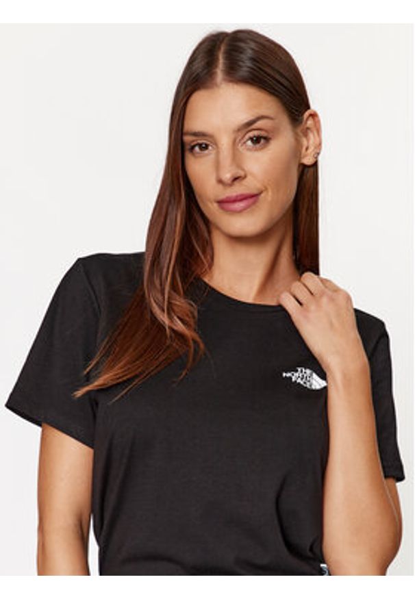 The North Face T-Shirt Foundation Graphic NF0A86XN Czarny Regular Fit. Kolor: czarny. Materiał: bawełna, syntetyk