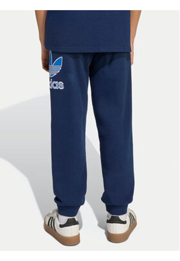 Adidas - adidas Spodnie dresowe Big Logo Execution JV8577 Granatowy Loose Fit. Kolor: niebieski. Materiał: bawełna