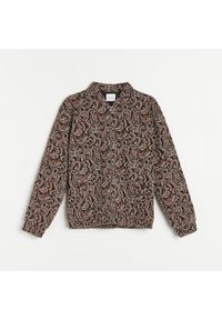 Reserved - Żakardowa bluza - Kremowy. Kolor: kremowy. Materiał: żakard #1