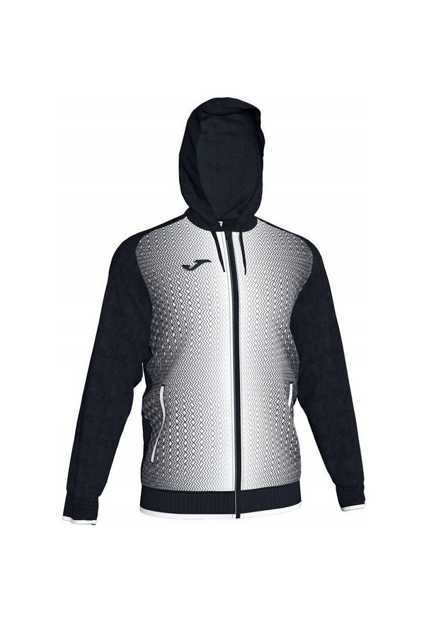Joma - Męska Bluza Z Kapturem Supernova Full Zip. Typ kołnierza: kaptur. Kolor: czarny, biały, wielokolorowy