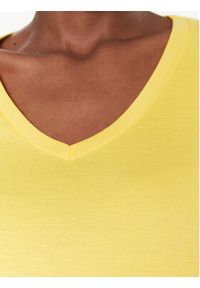 United Colors of Benetton - United Colors Of Benetton T-Shirt 3GA2E4230 Żółty Regular Fit. Kolor: żółty. Materiał: bawełna