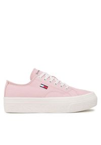 Tommy Jeans Tenisówki Flatform EN0EN02173 Różowy. Kolor: różowy. Materiał: materiał