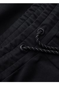 Ombre Clothing - Męskie spodnie dresowe z logotypem – czarne V1 OM-PASK-0167 - XXL. Kolor: czarny. Materiał: dresówka. Wzór: jednolity, nadruk. Styl: elegancki #4