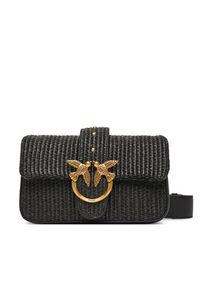 Pinko - PINKO Torebka Love One Mini Slouchy Fl PE 25 PLTT 104340 A2CF Czarny. Kolor: czarny #6