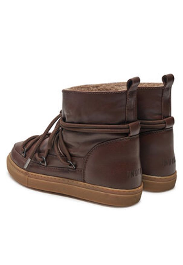 Inuikii Śniegowce Full Leather 55102-087 Brązowy. Kolor: brązowy. Materiał: skóra