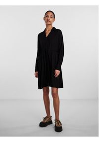 Pieces Sukienka koszulowa 17140730 Czarny Regular Fit. Kolor: czarny. Materiał: wiskoza. Typ sukienki: koszulowe #4