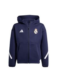 Adidas - Bluza Real Madrid ADIDAS Z.N.E. Anthem Kids. Typ kołnierza: kaptur. Kolor: niebieski