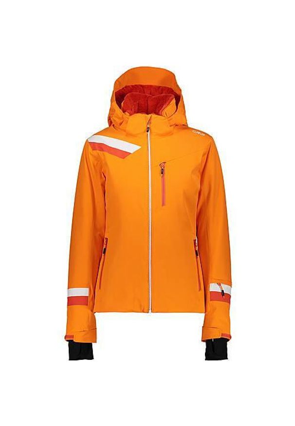 Kurtka narciarska damska CMP Zip Hood 20K. Kolor: pomarańczowy. Materiał: poliamid, elastan. Sport: narciarstwo