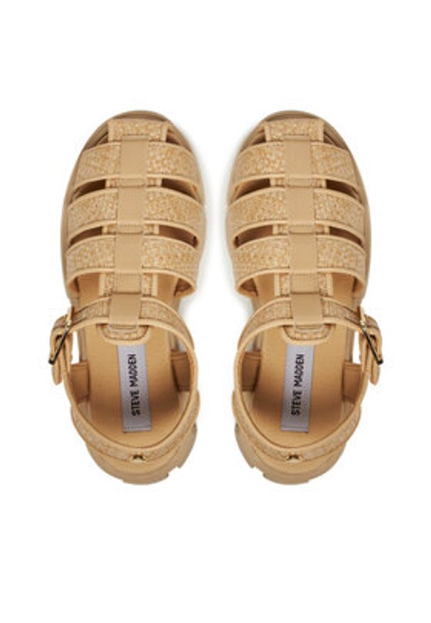 Steve Madden Sandały Amina s SM11003681 Beżowy. Kolor: beżowy. Materiał: skóra