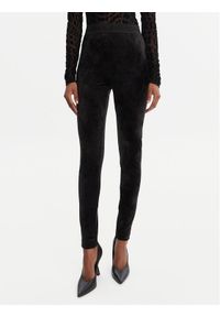 Versace Jeans Couture Legginsy 79HAC101 J0241 Czarny Slim Fit. Kolor: czarny. Materiał: syntetyk #1