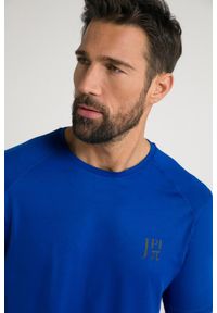 JAY-PI - Męska Koszulka funkcyjna FLEXNAMIC® fitness rękaw 1/2 QuickDry. Kolekcja: plus size. Kolor: niebieski. Materiał: elastan, poliester, materiał. Sport: fitness