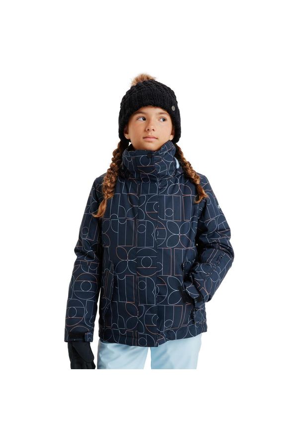 Roxy - Kurtka do sportów zimowycg techniczna dla Dziewczynki ROXY JETTY 10K. Kolor: czarny. Materiał: poliester, materiał. Sezon: zima. Sport: narciarstwo