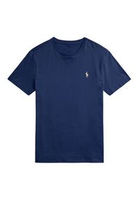 Polo Ralph Lauren T-Shirt 710671438426 Granatowy Custom Slim Fit. Typ kołnierza: polo. Kolor: niebieski. Materiał: bawełna #4