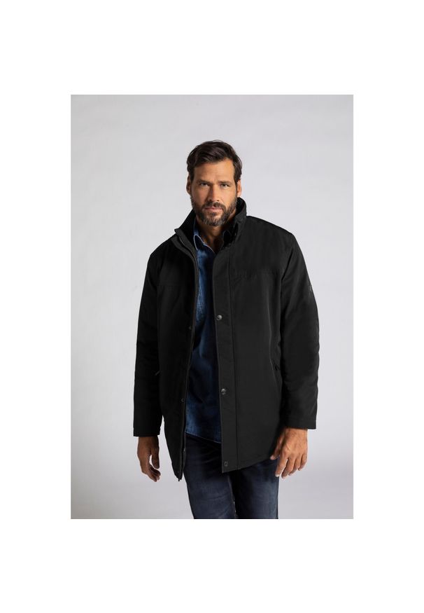 JAY-PI - Męska Kurtka biznesowa wodoodporna wiatroszczelna oddychająca. Kolekcja: plus size. Kolor: czarny. Materiał: poliester, materiał. Sport: turystyka piesza