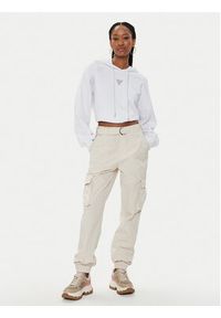 Guess Bluza W4GQ12 KBK32 Biały Regular Fit. Kolor: biały. Materiał: syntetyk, bawełna #6