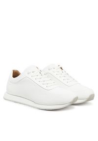 Calvin Klein Sneakersy Low Prof Runn Laceup Rubb Lth HM0HM01707 Biały. Kolor: biały. Materiał: nubuk, skóra #4