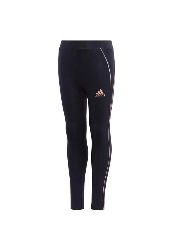 Adidas - Legginsy dla dzieci adidas Lg Cot Tight czarne GG3497. Kolor: czarny